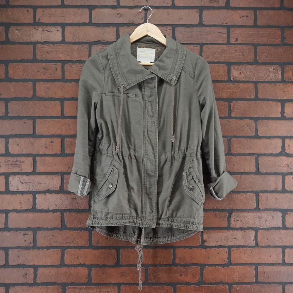 Anthropologie Olive Utility Jacket